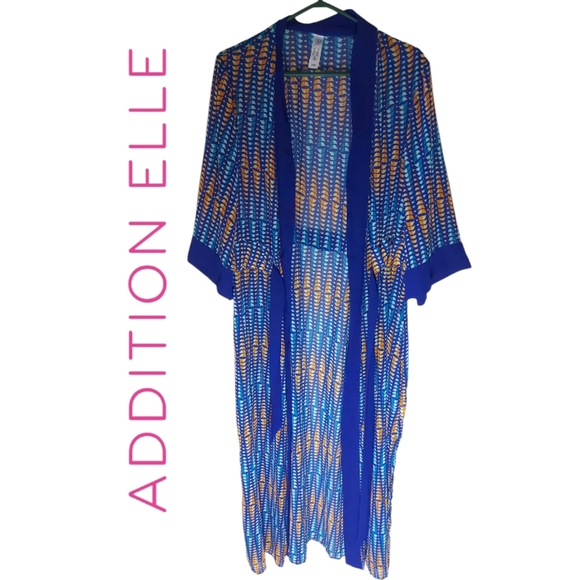 Addition Elle Long Kimono Style Sheer Wrap - Picture 1 of 10